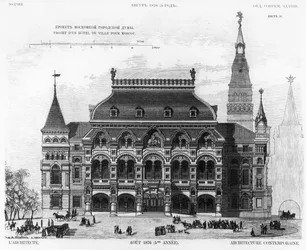 Conception pour la Douma de la ville de Moscou, 1876